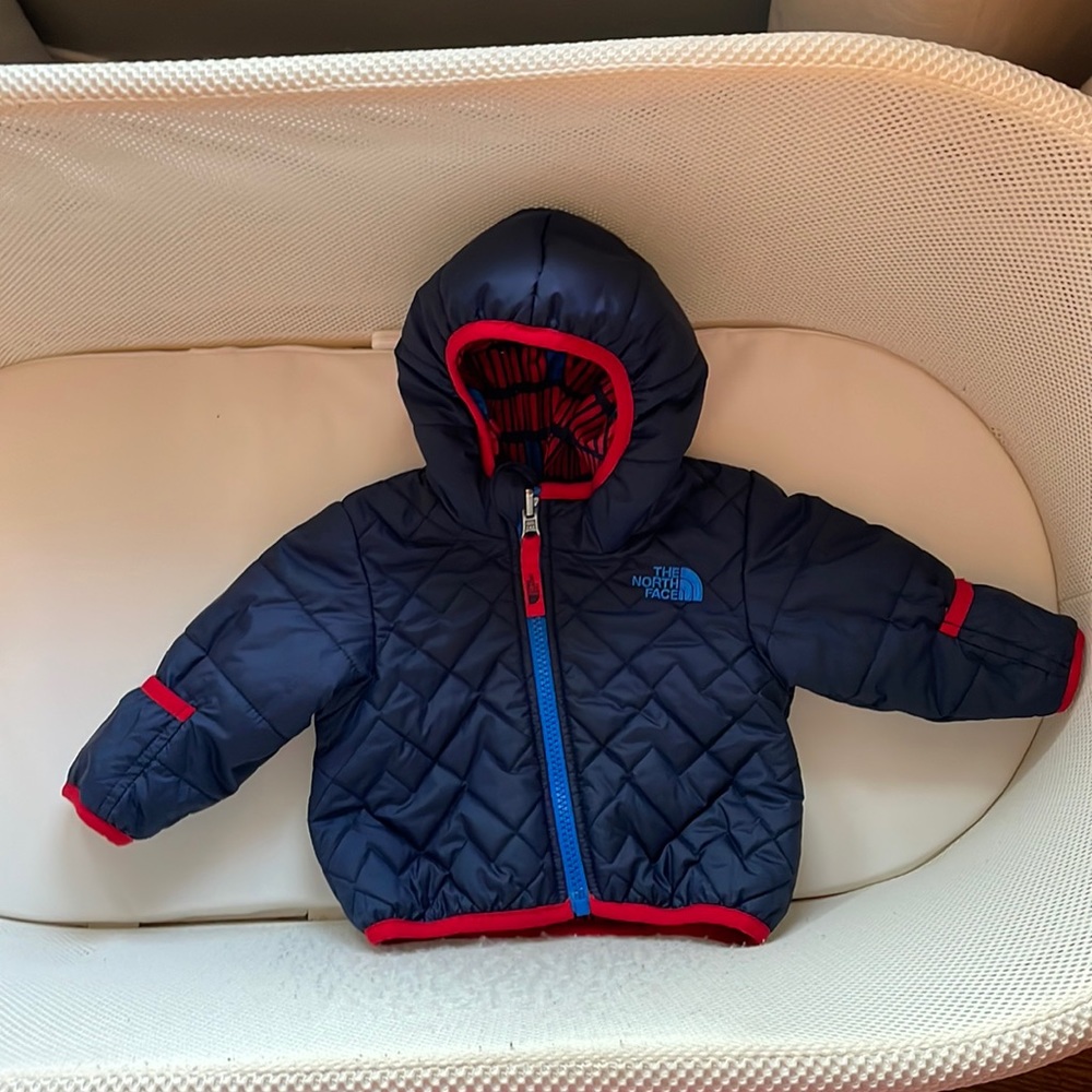 Reversible baby boy North Face Jacket